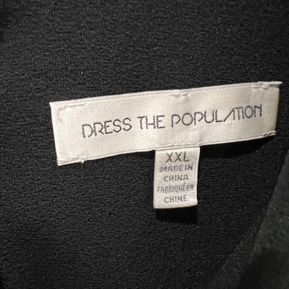 Dress The Population - Black Trumpet Gown Dress - Picture 5 of 6